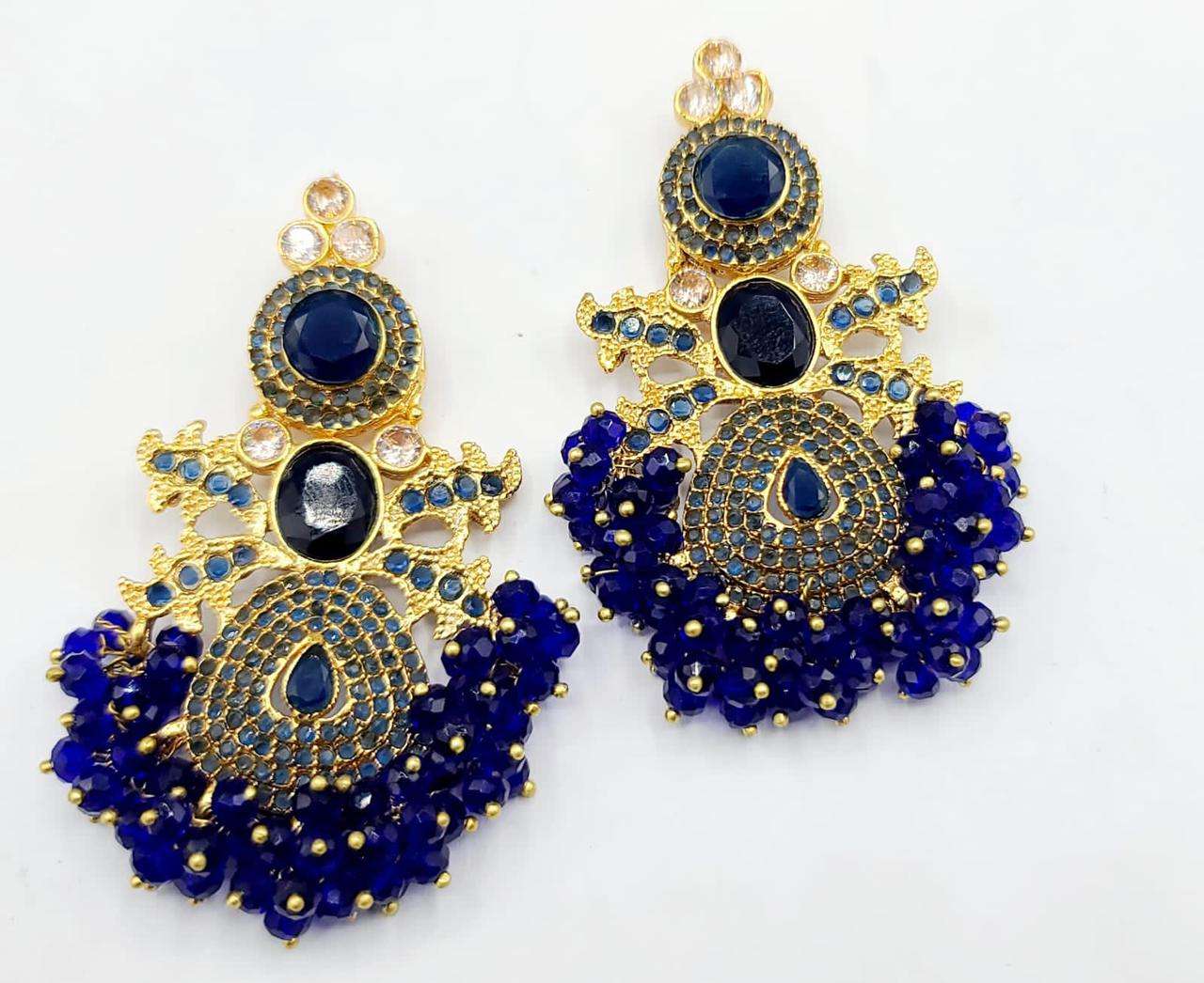 golden Jhumka Earrings for Women Party Wear Earrings Jhumka Earrings | eBay-sgquangbinhtourist.com.vn